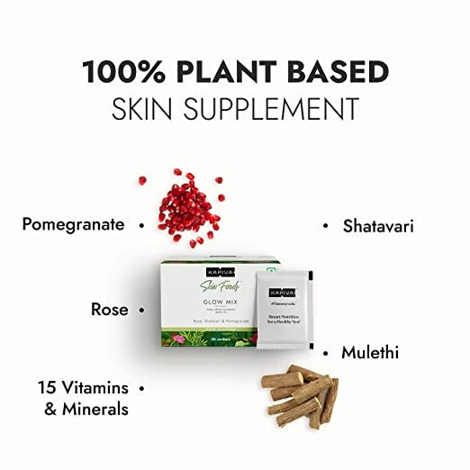 Kapiva Ayurveda Skin Foods Glow Mix - Distacart